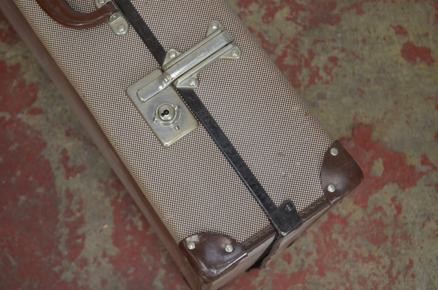 A Vintage Grey Suitcase