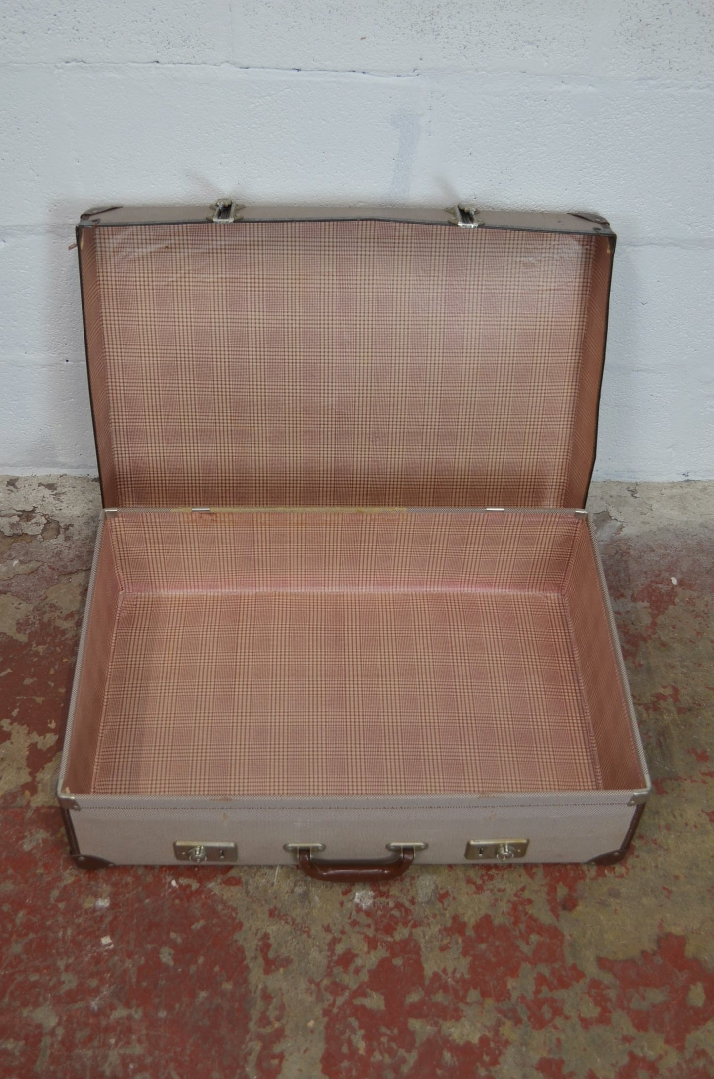 A Vintage Grey Suitcase
