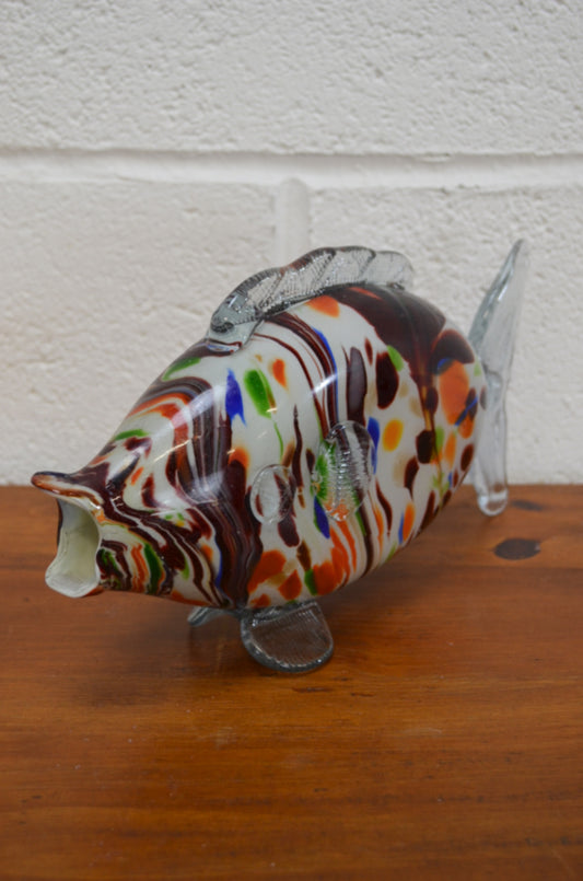 Vintage Glass End Of Day Fish (M1)