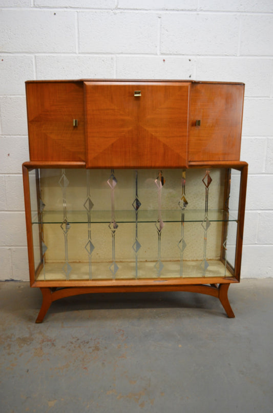 Vintage Walnut Drinks Cabinet