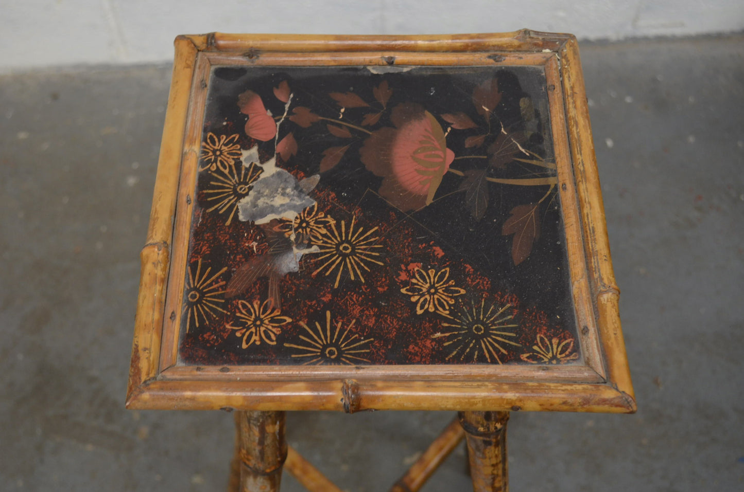 Antique Aesthetic Movement Bamboo Side Table