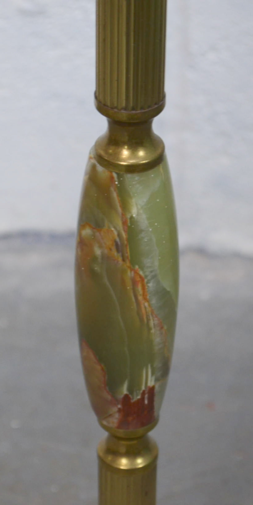 Antique Style Onyx Floor Lamp