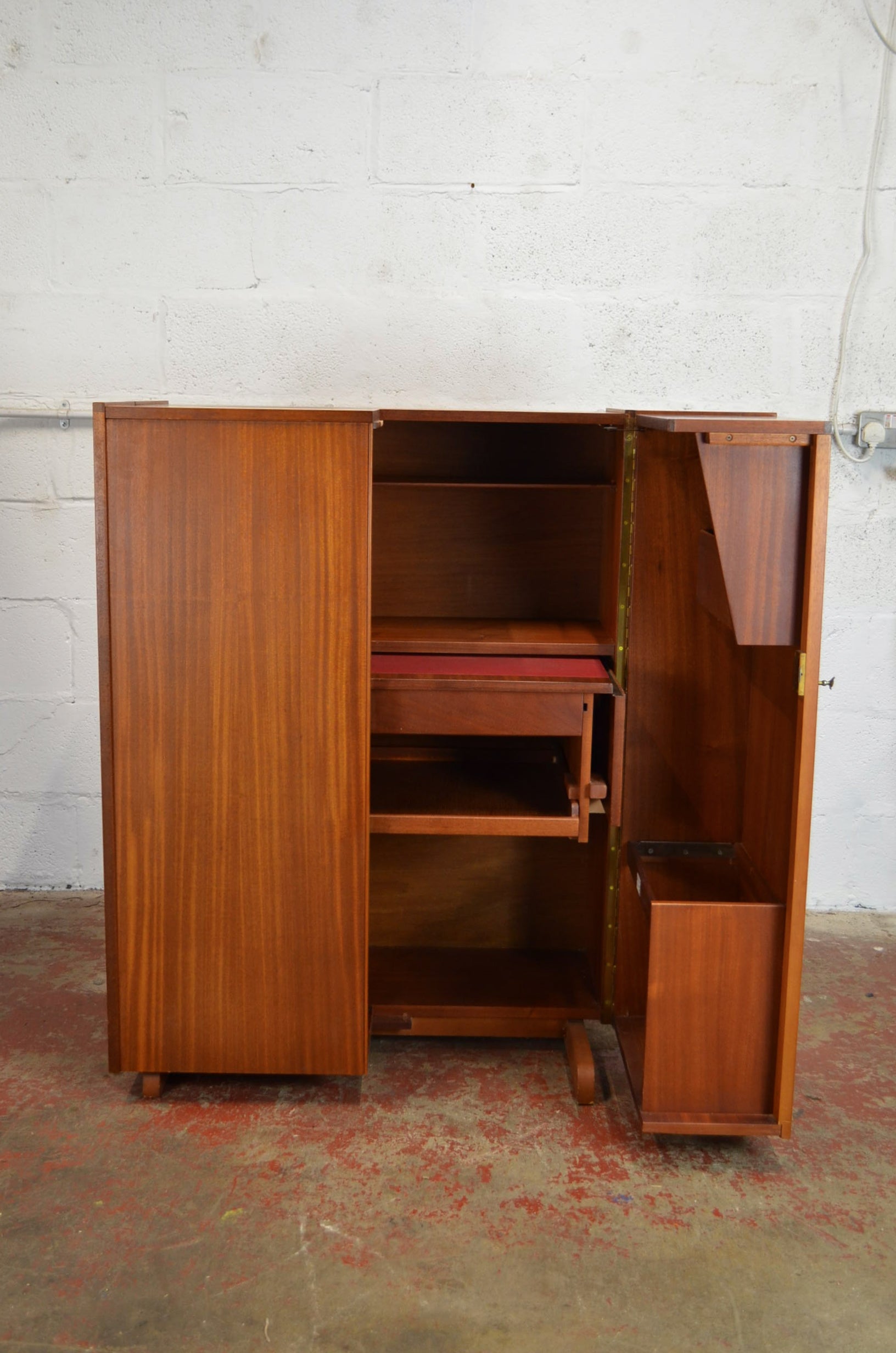 Mid Century 1960s 'Home Office' Hidden Desk by Newcraft Ltd – Alt