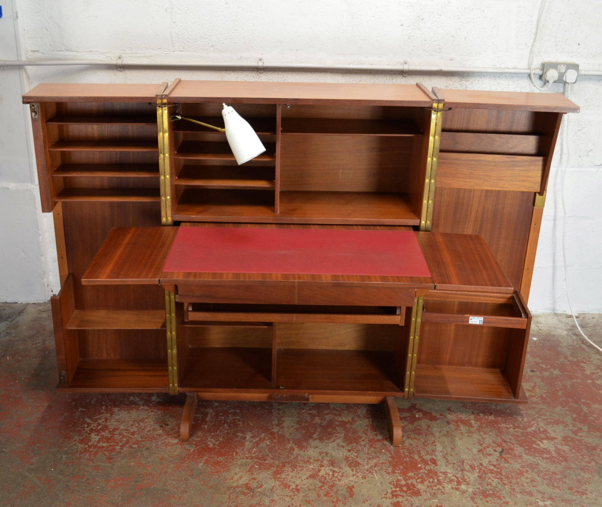 Mid Century 1960s 'Home Office' Hidden Desk by Newcraft Ltd – Alt