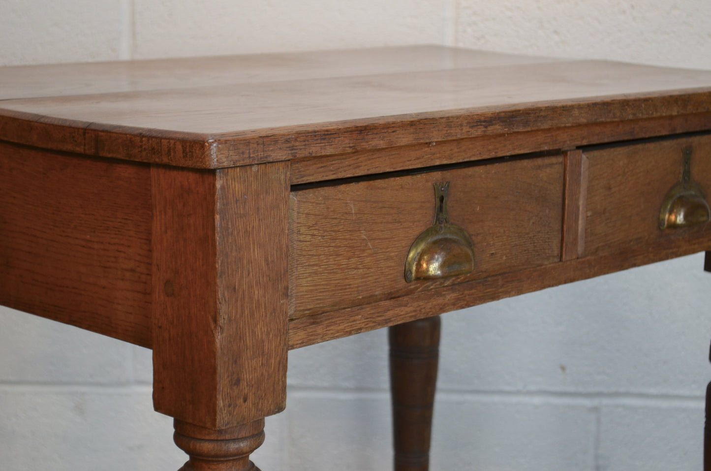 19th Century Solid Oak Desk