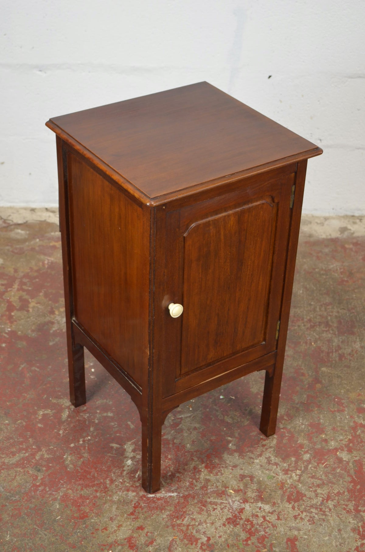 An Edwardian Mahogany Bedside Cabinet