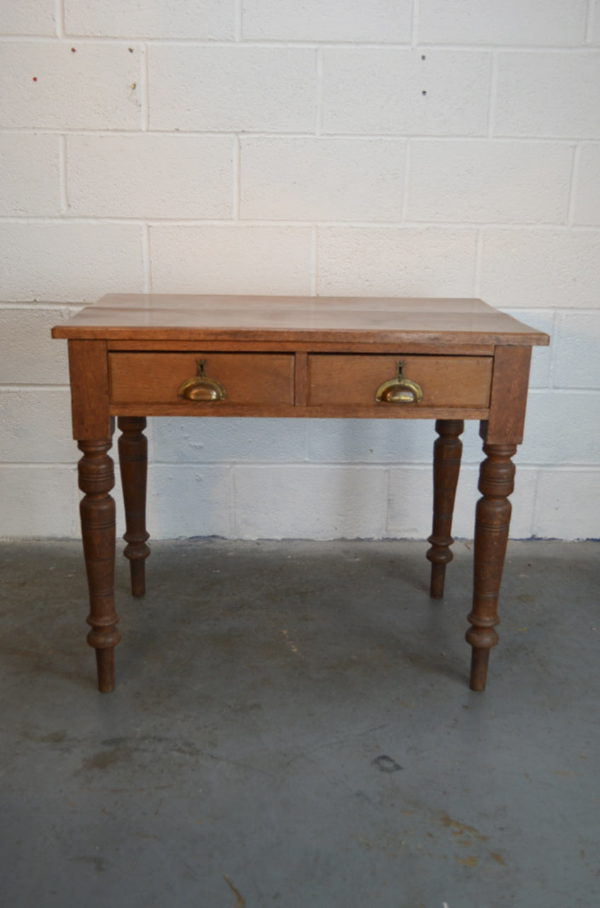 19th Century Solid Oak Desk