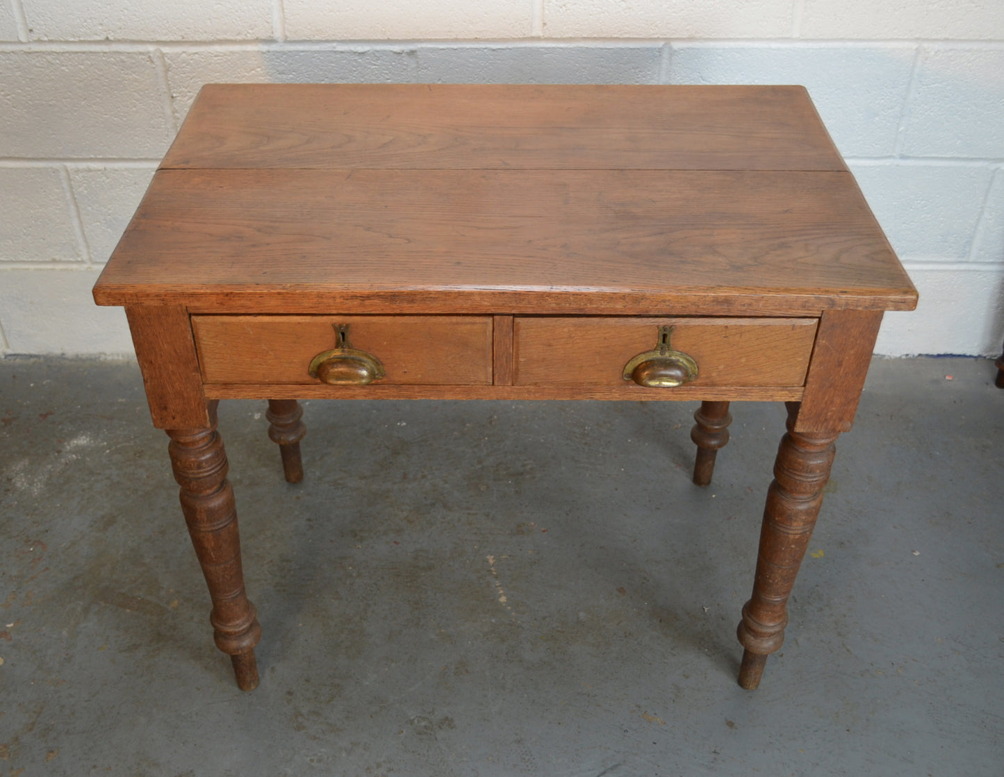 19th Century Solid Oak Desk
