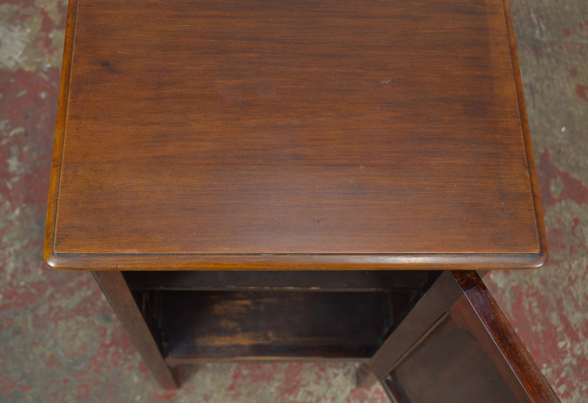 An Edwardian Mahogany Bedside Cabinet