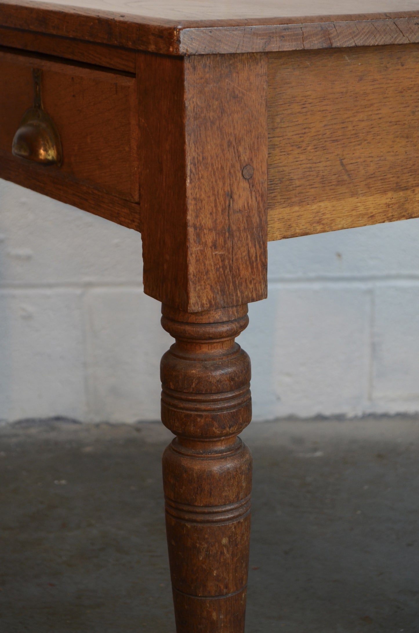 19th Century Solid Oak Desk