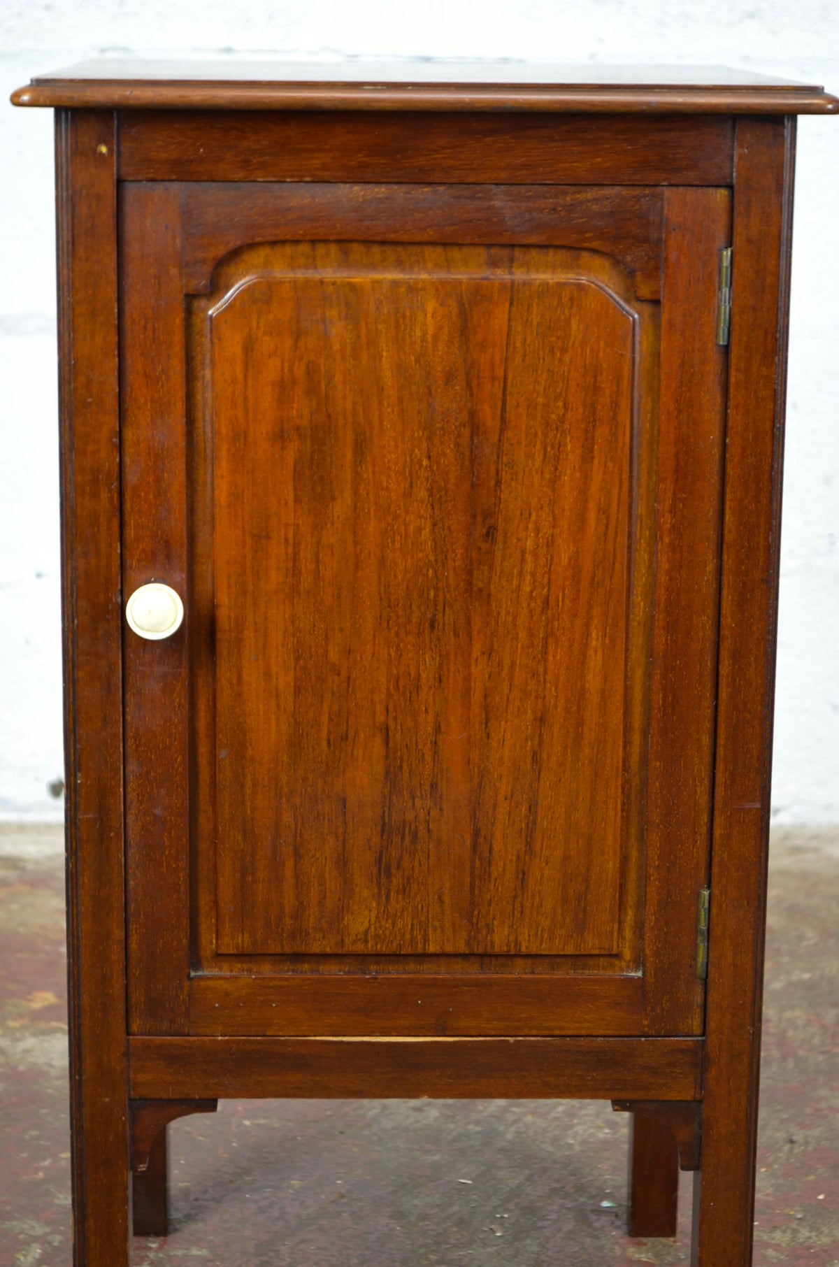 An Edwardian Mahogany Bedside Cabinet