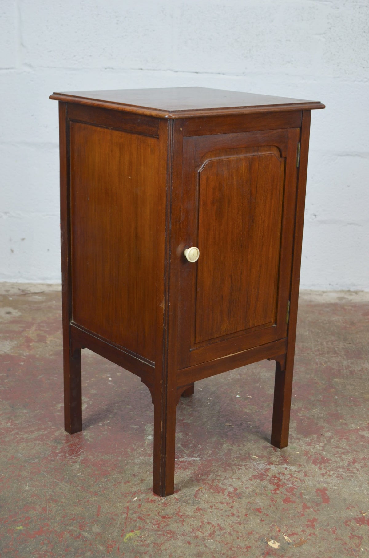 An Edwardian Mahogany Bedside Cabinet