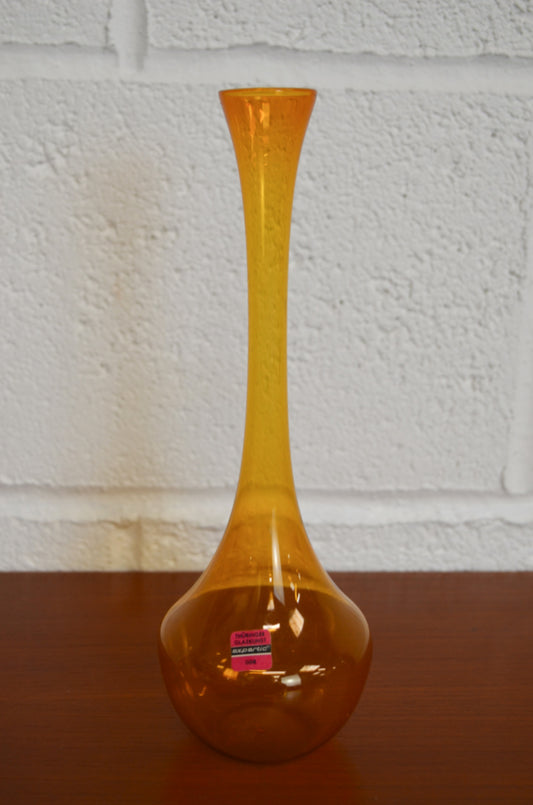 Vintage German Art Glass Stem Vase