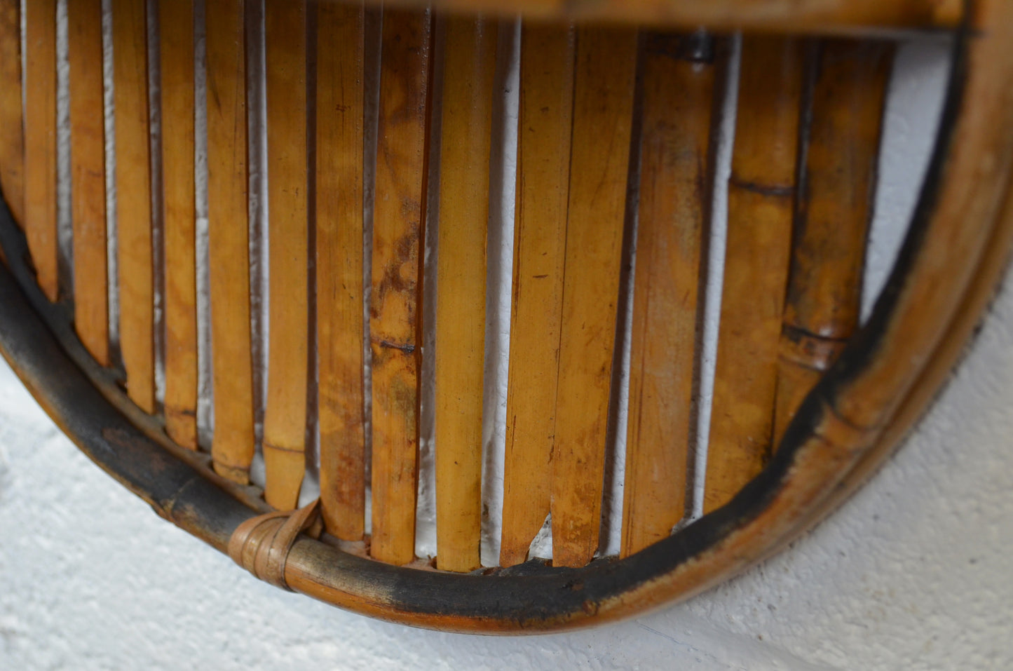 Vintage Bamboo Wall Shelf