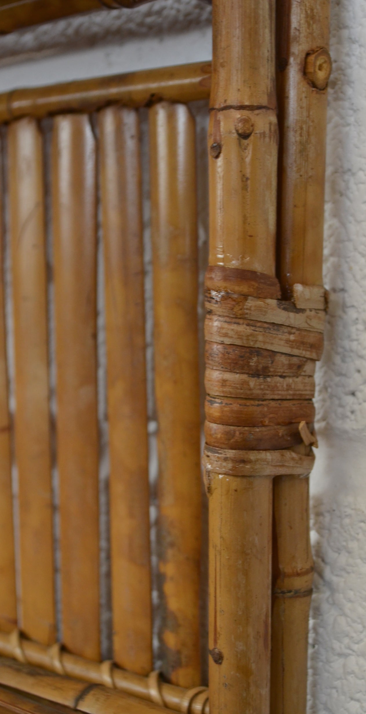 Vintage Bamboo Wall Shelf
