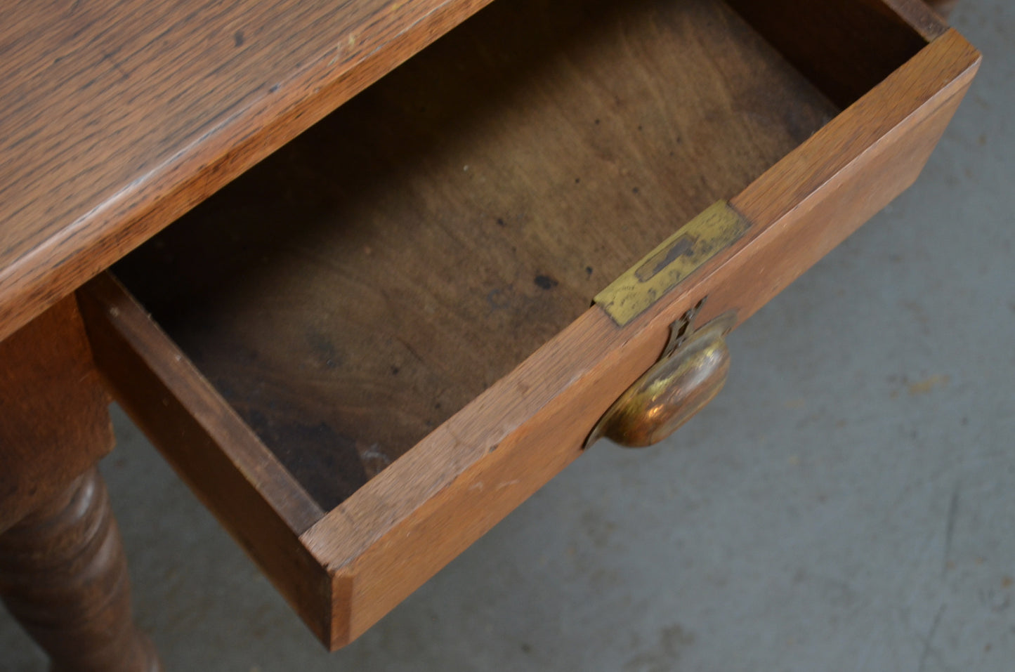 19th Century Solid Oak Desk