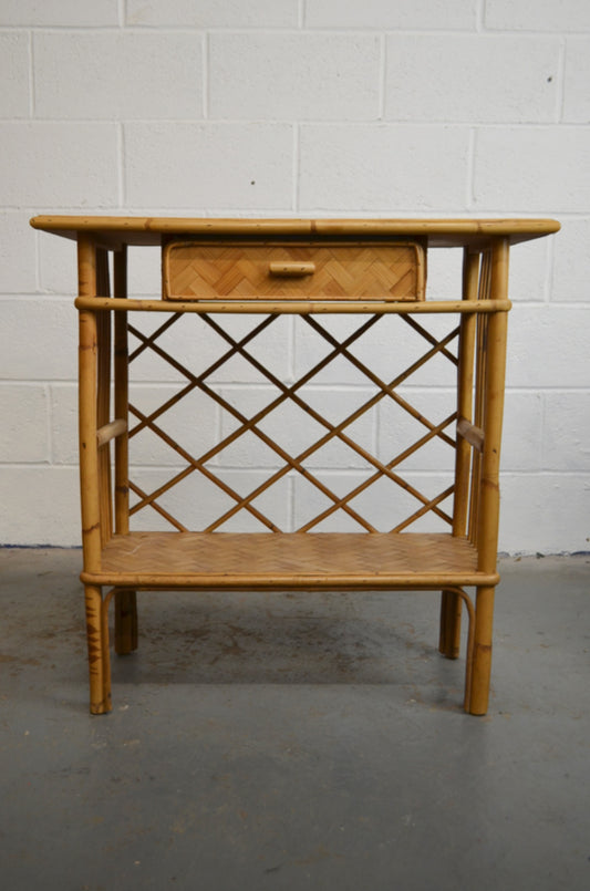 Vintage Bamboo Hall/Console Table