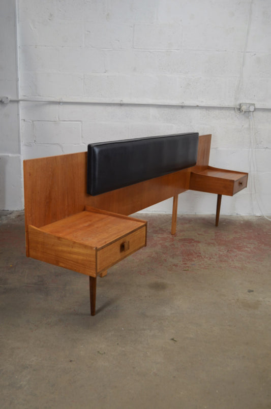 Mid Century G Plan Headboard/Bedsides By Kofod Larsen