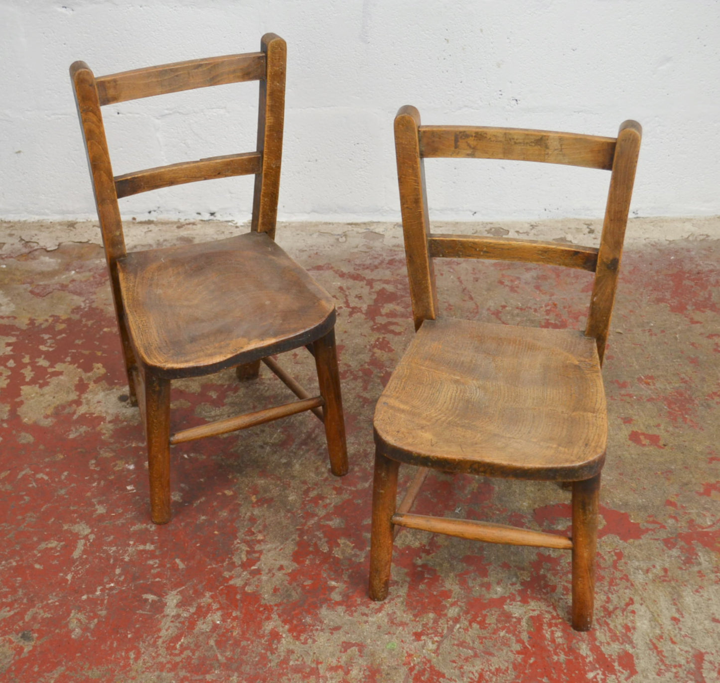 A Pair Of Antique Children's Chairs