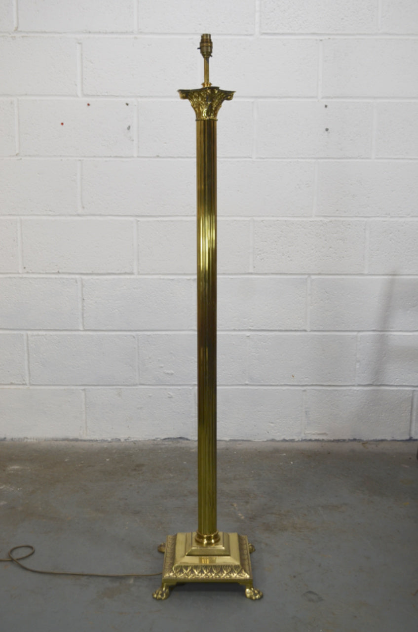 Antique Style Brass Floor Lamp