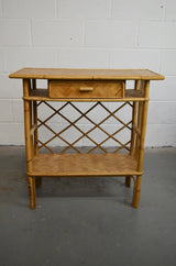 Vintage Bamboo Hall/Console Table