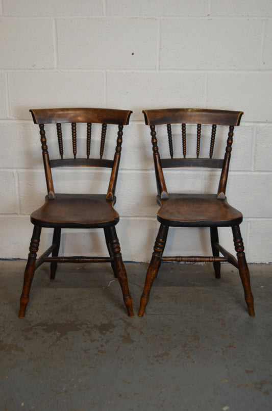 A Pair Of Antique Children's Chairs