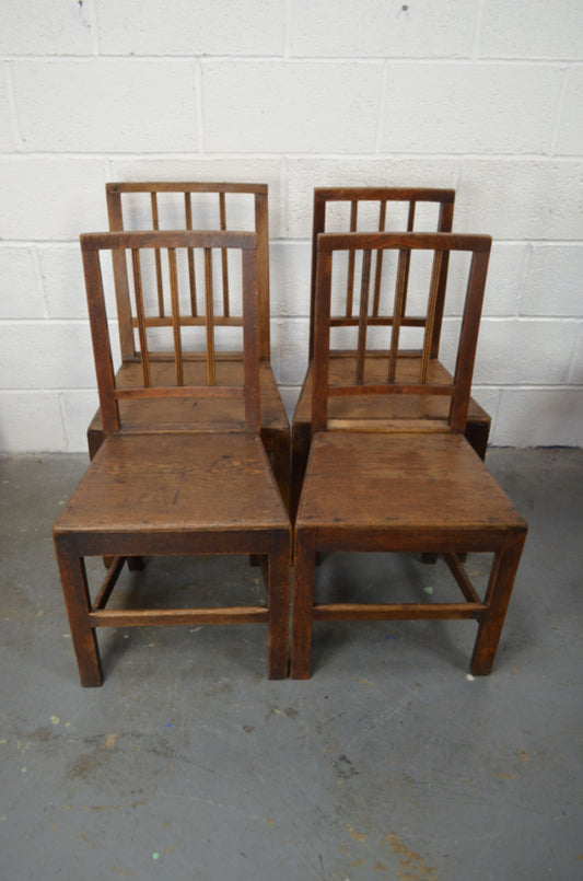 A Set Of Four Georgian Dining Chairs