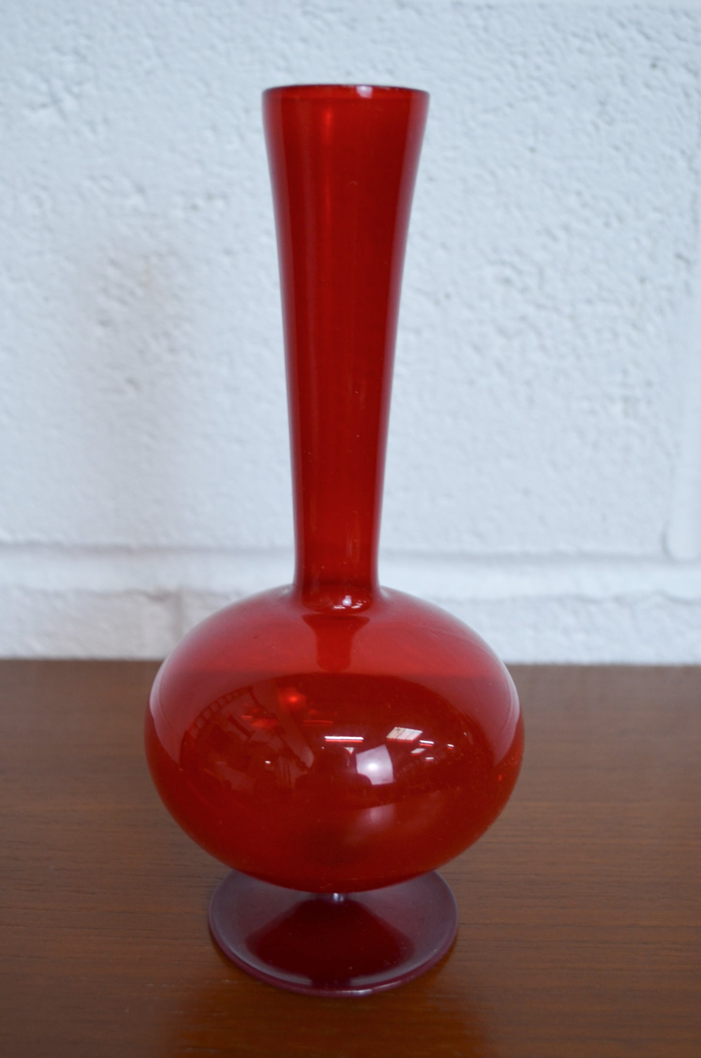 Vintage Pair Of Stem Vases