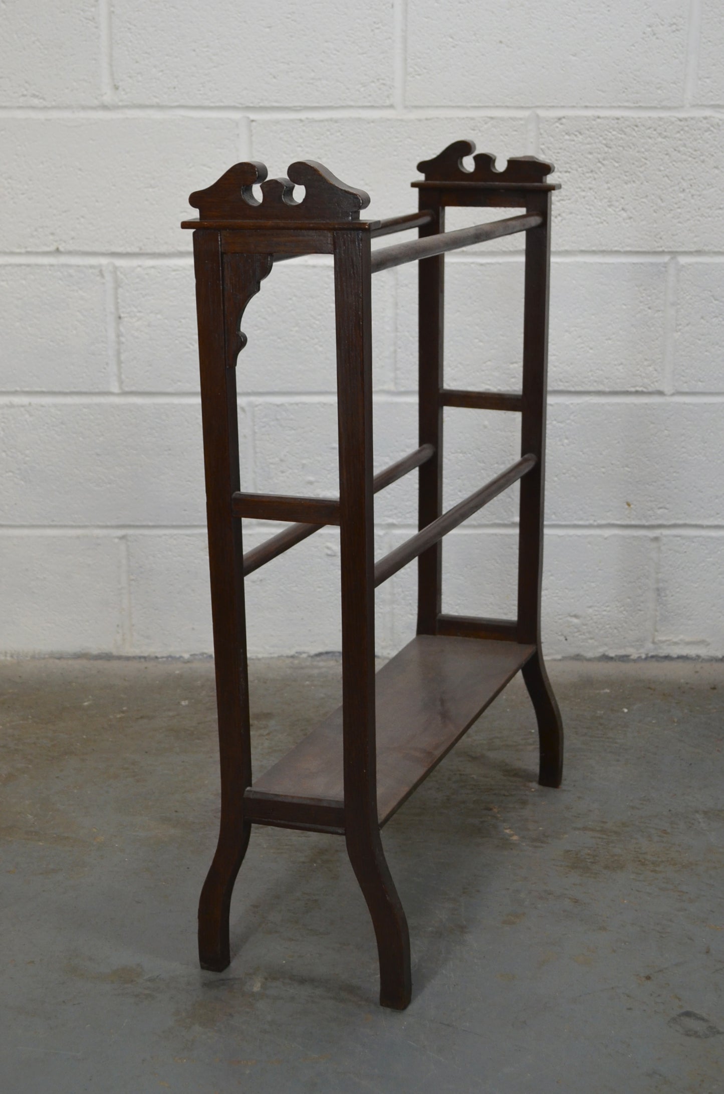 Antique Towel Rail - Mahogany