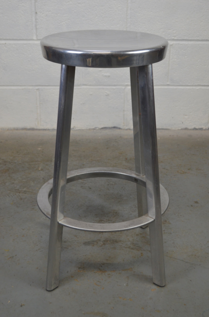 A Pair Of Vintage Aluminium Stools - Magis Deja-Vu
