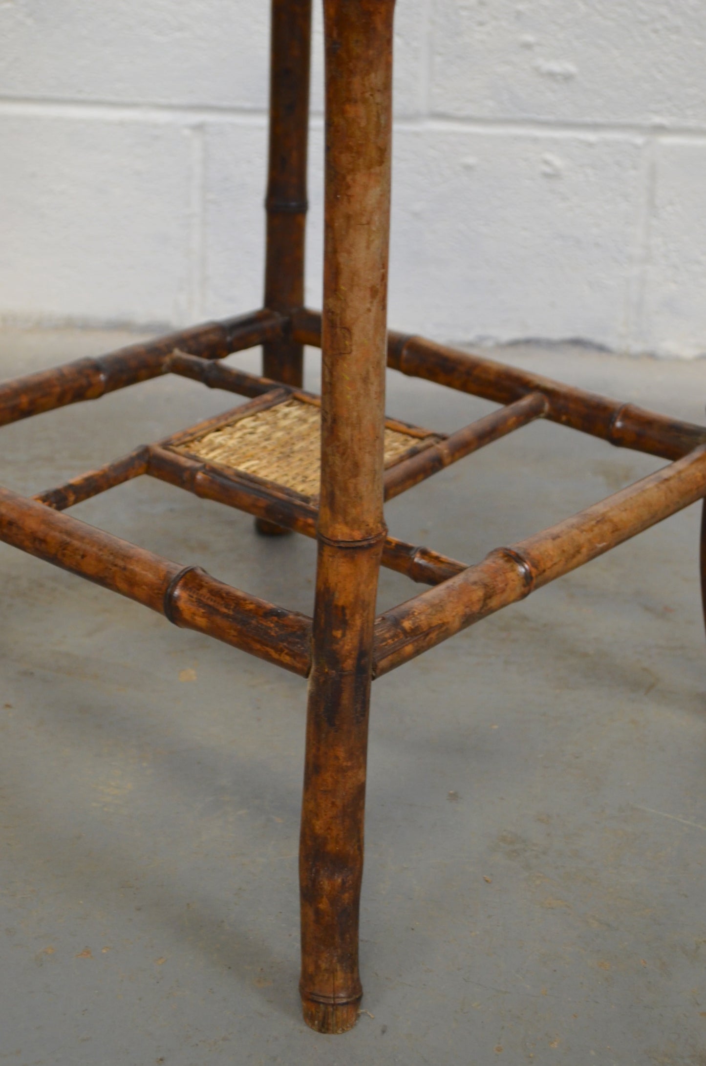 Antique Bamboo Side Table