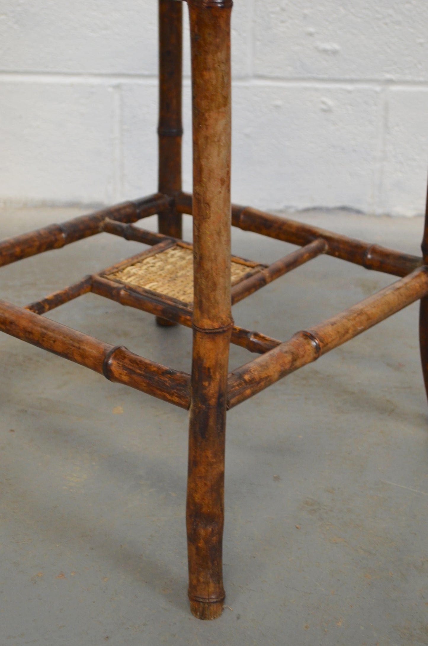 Antique Bamboo Side Table