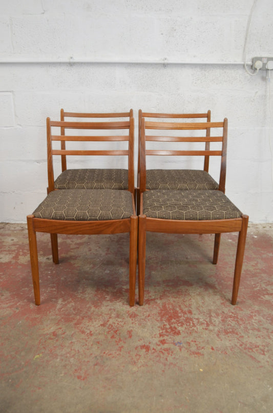 Vintage Set Of Four G-Plan Dining Chairs