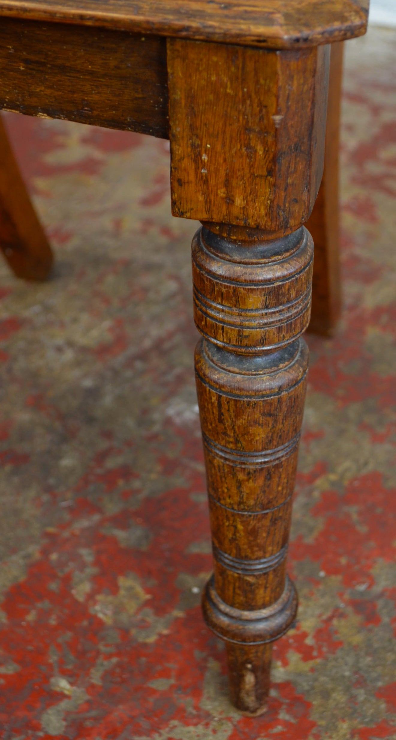 Antique Gothic Revival Oak Hall Chair