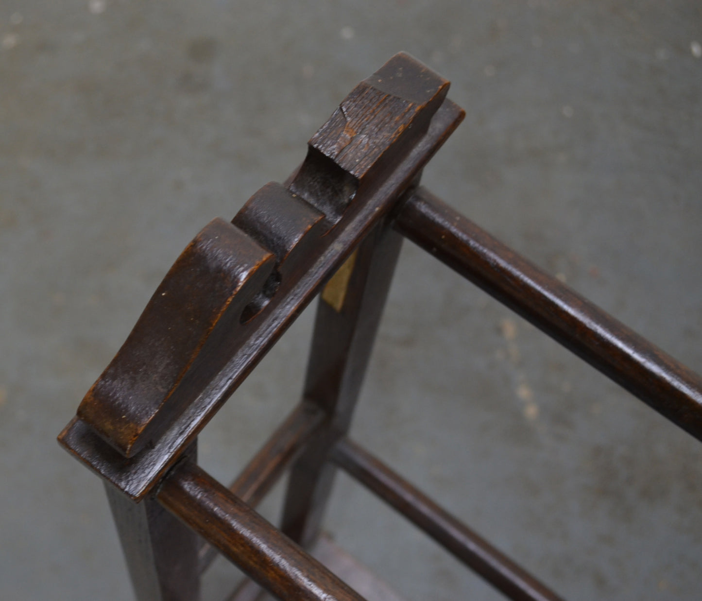 Antique Towel Rail - Mahogany