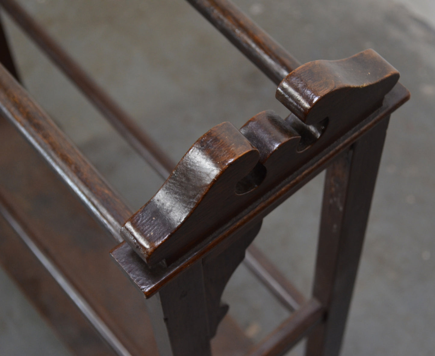 Antique Towel Rail - Mahogany