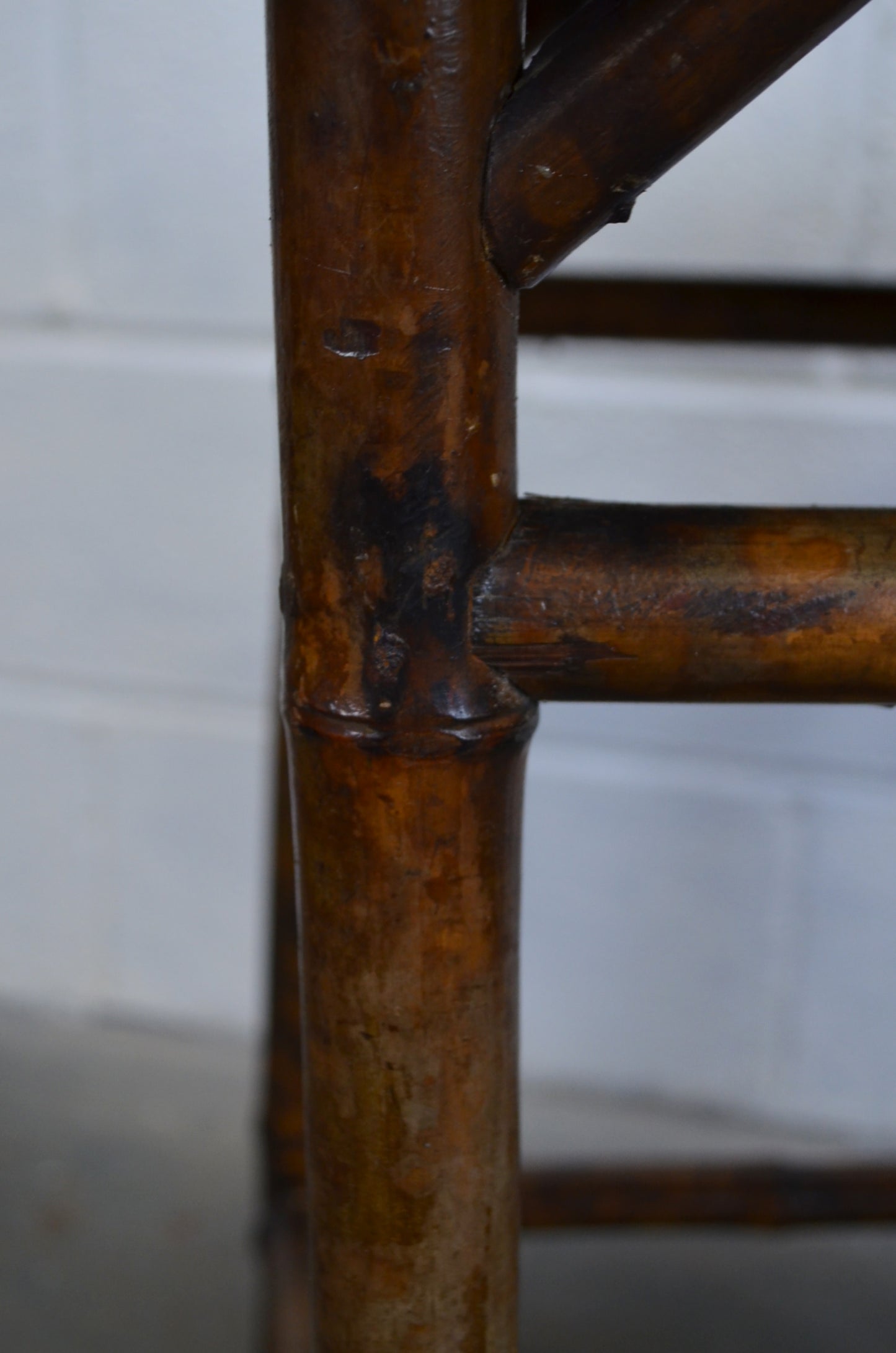 Antique Bamboo Side Table