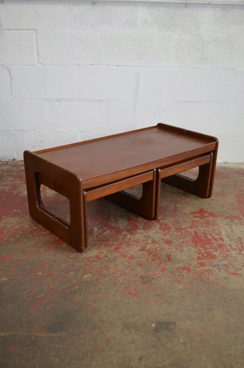 A Vintage Mid Century Nest Of Coffee Tables