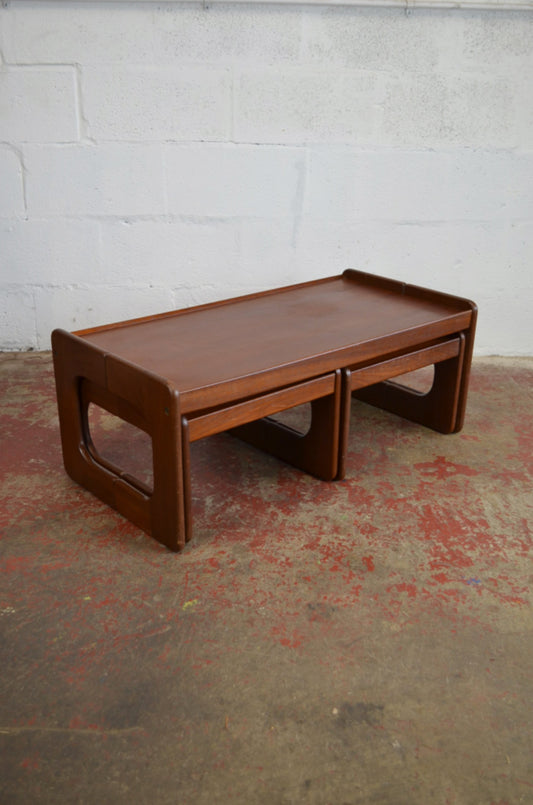 A Vintage Mid Century Nest Of Coffee Tables