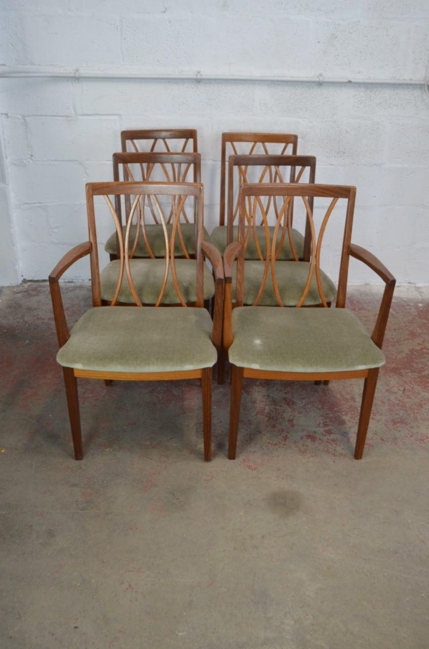 Set Of Six G-Plan Dining Table Chairs