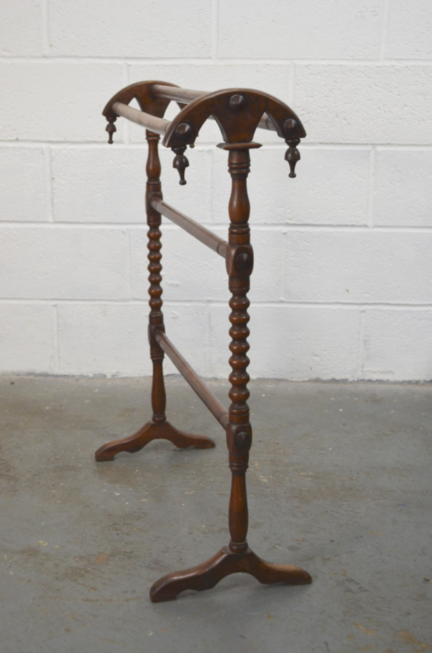 Victorian Mahogany Towel Five Rail Towel Horse