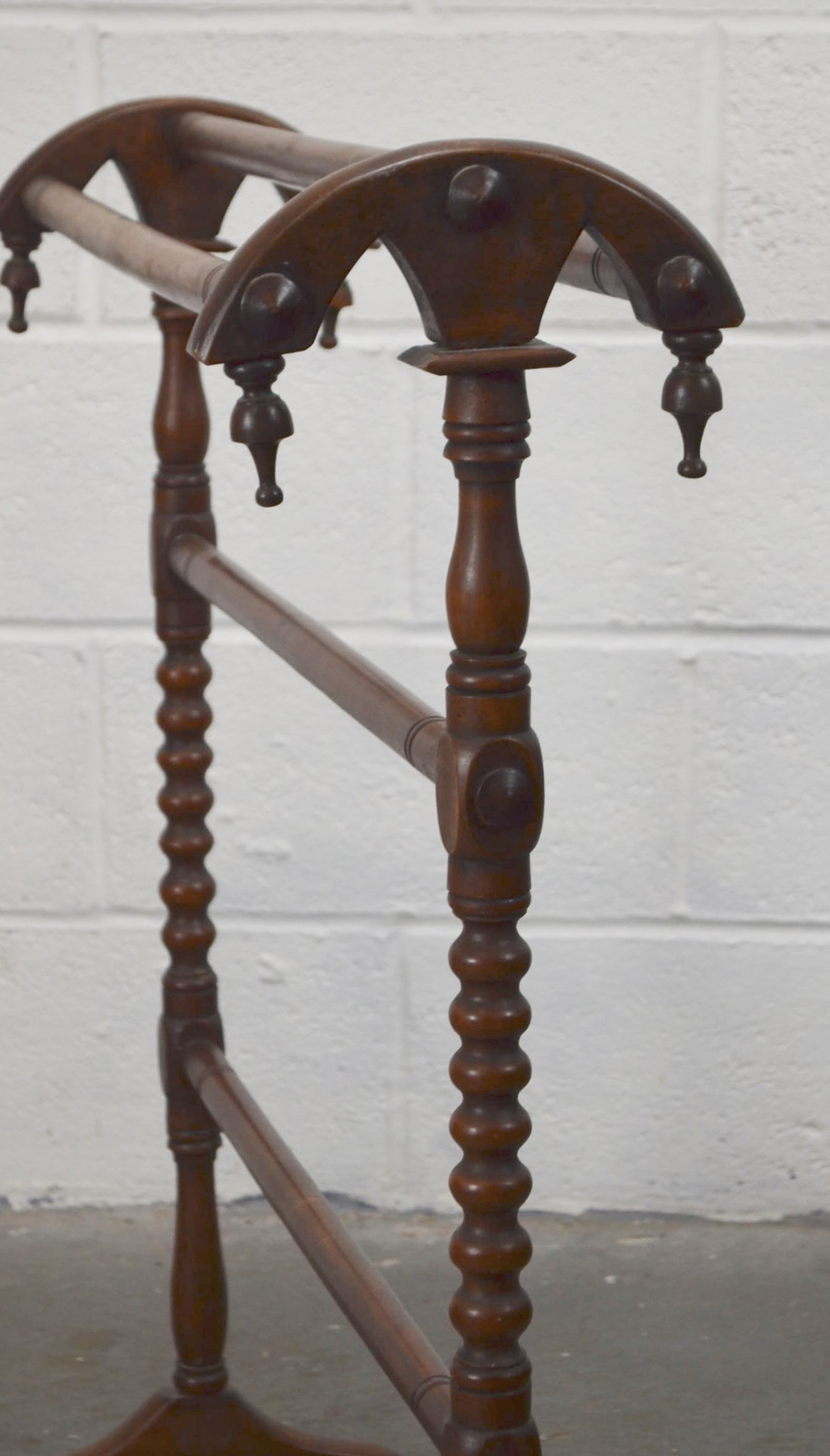 Victorian Mahogany Towel Five Rail Towel Horse