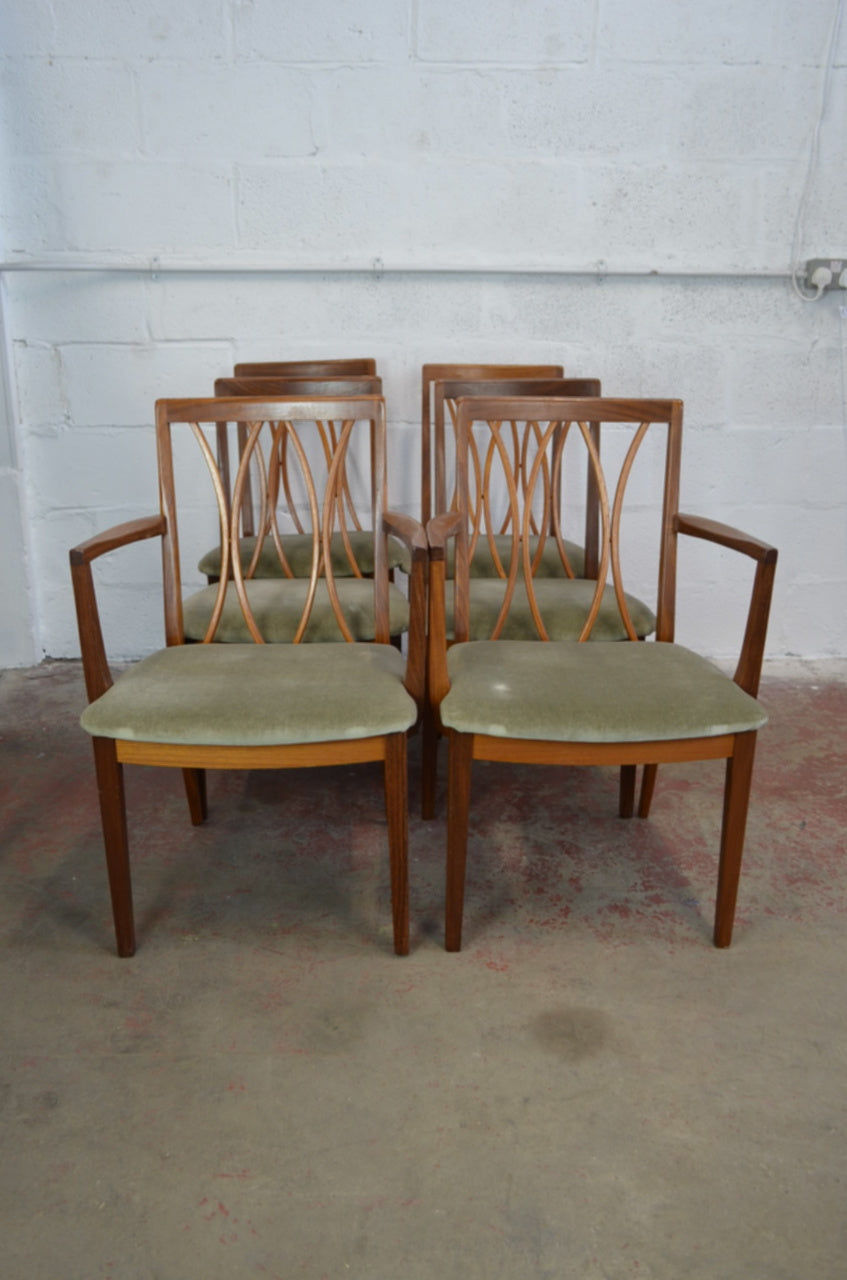 Set Of Six G-Plan Dining Table Chairs