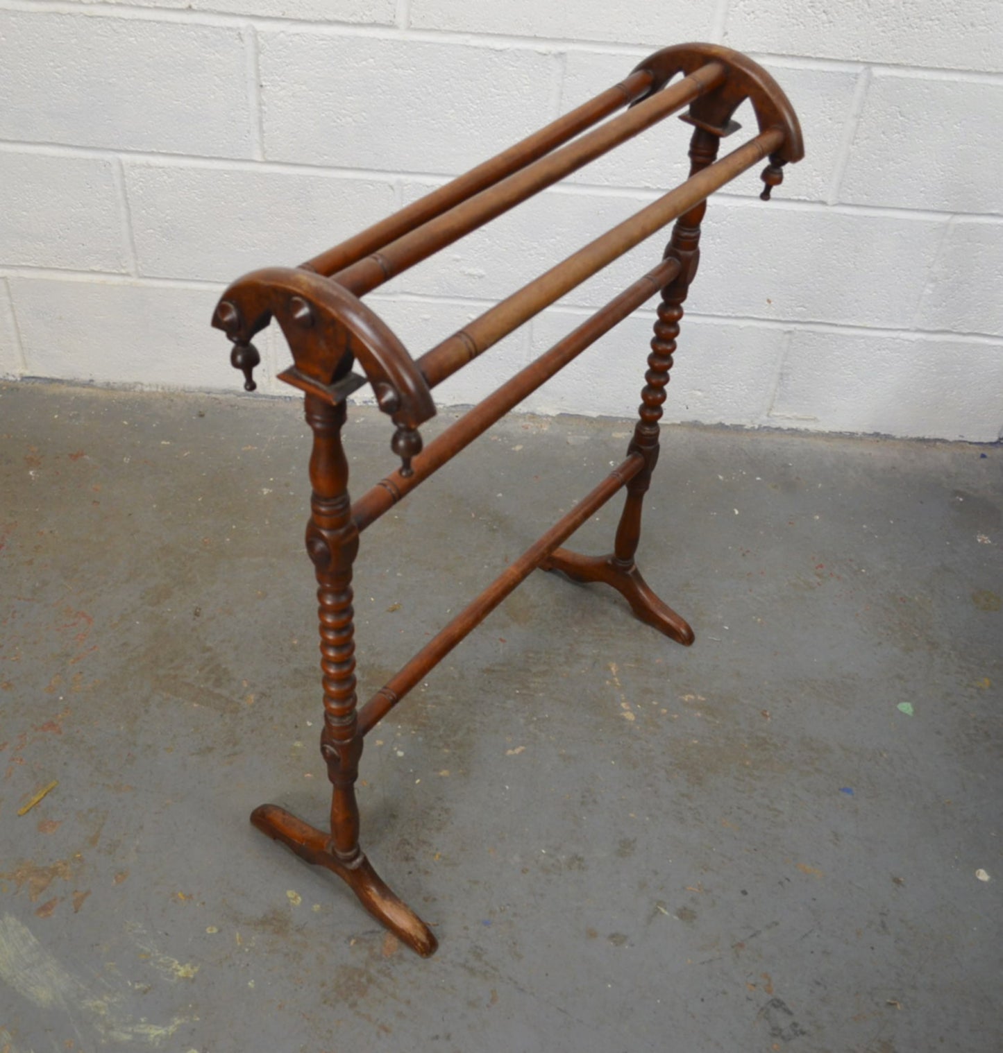 Victorian Mahogany Towel Five Rail Towel Horse