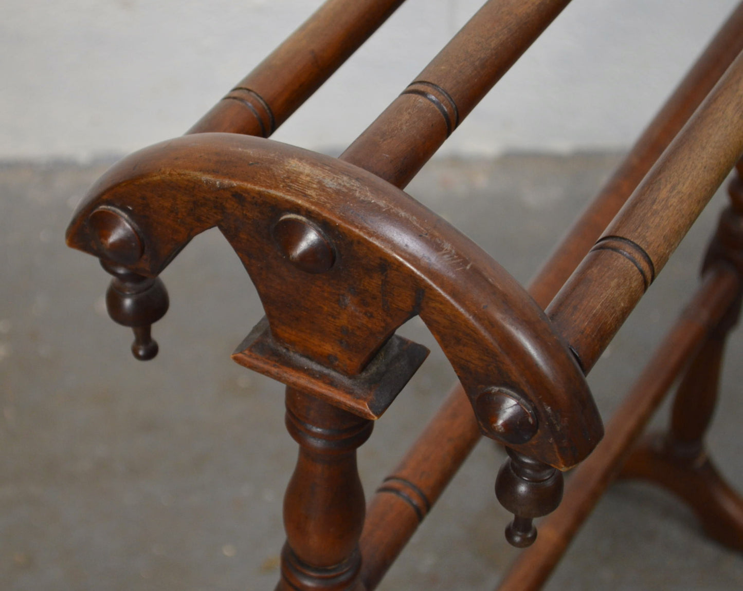 Victorian Mahogany Towel Five Rail Towel Horse
