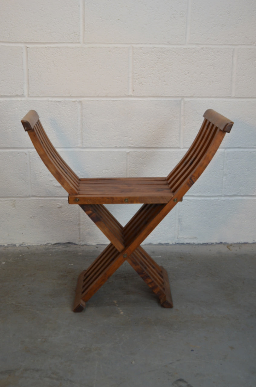 Vintage Savonarola Style Chair (pair available)