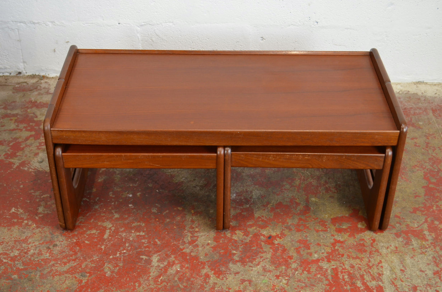 A Vintage Mid Century Nest Of Coffee Tables