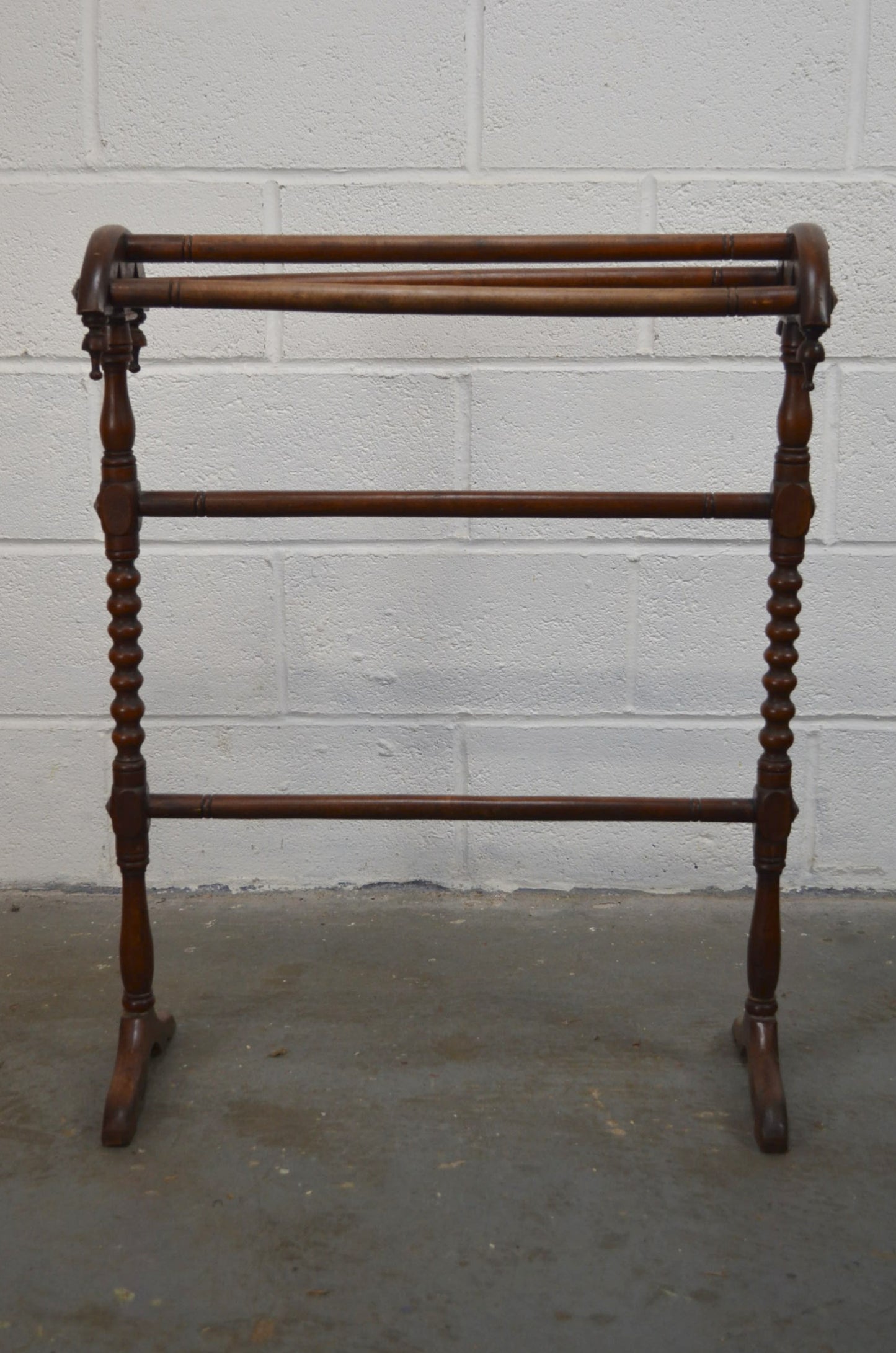 Victorian Mahogany Towel Five Rail Towel Horse