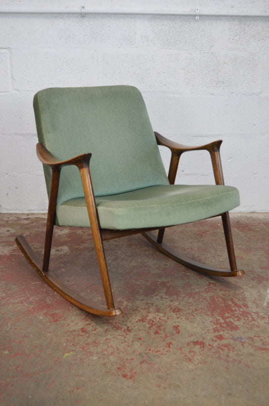 A Vintage Ingmar Relling for Westnofa Rocking Chair