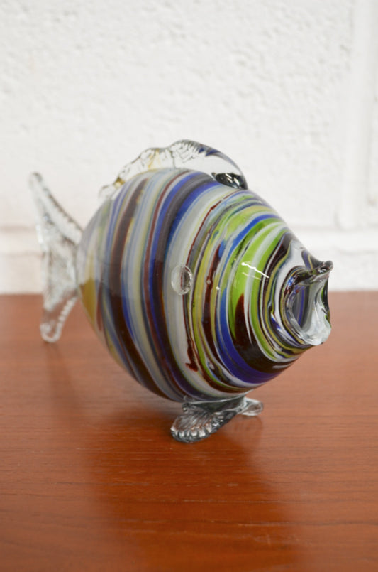Vintage Glass End Of Day Fish